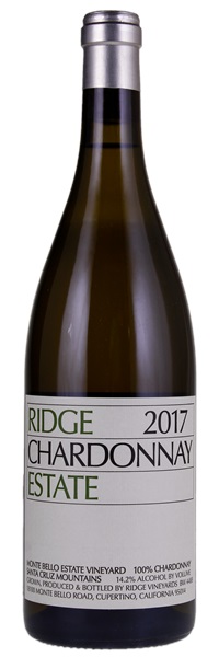 2017 Ridge Santa Cruz Mountain Estate Chardonnay, 750ml