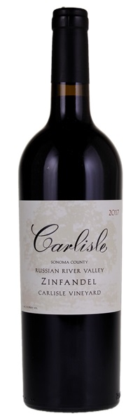 2017 Carlisle Carlisle Vineyard Zinfandel, 750ml