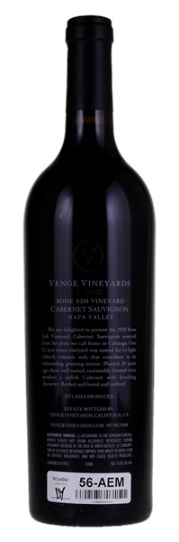 2010 Venge Bone Ash Cabernet Sauvignon, 750ml