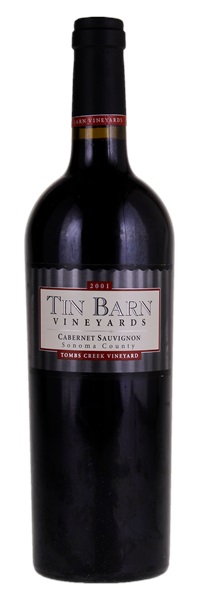 2001 Tin Barn Vineyards Tombs Creek Cabernet Sauvignon, 750ml