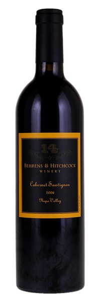 2006 Behrens & Hitchcock Number 14 Cabernet Sauvignon, 750ml