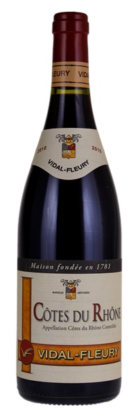 2010 J. Vidal-Fleury Côtes du Rhône, 750ml