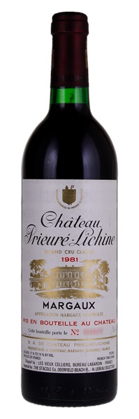 1981 Château Prieure-Lichine, 750ml