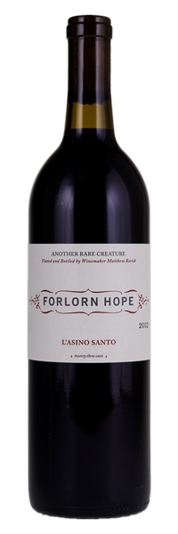 2012 Forlorn Hope Shake Ridge Vineyard Barbera L'Asino Santo, 750ml