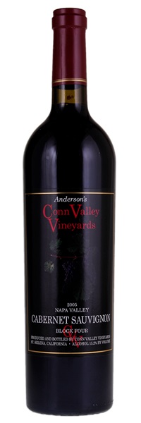 2005 Anderson's Conn Valley Black Label Estate Bottled Block 4 Cabernet Sauvignon, 750ml