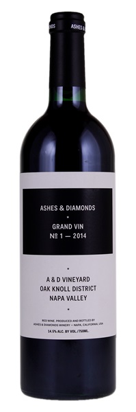 2014 Ashes & Diamonds A&D Vineyard Grand Vin No 1, 750ml