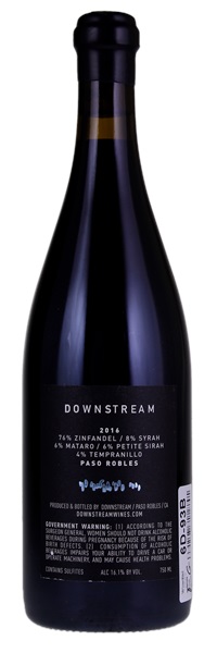 2016 Downstream Zinfandel, 750ml
