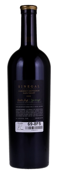 2016 Sinegal Estate Reserve Cabernet Sauvignon, 750ml