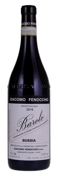 2016 Giacomo Fenocchio Barolo Bussia, 750ml