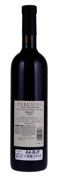 2015 Perusini ronchi di Gramogliano Colli Orientali del Friuli Merlot (Etichetta Nera-Black Label), 750ml
