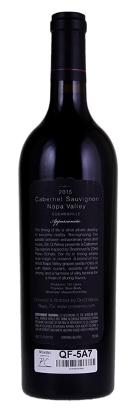 2015 On Q Wines Appassionata Cabernet Sauvignon, 750ml