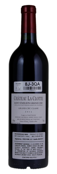 2015 Château La Clotte, 750ml