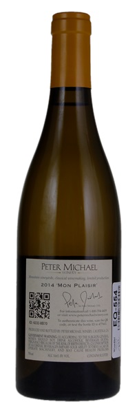 2014 Peter Michael Mon Plaisir Chardonnay, 750ml