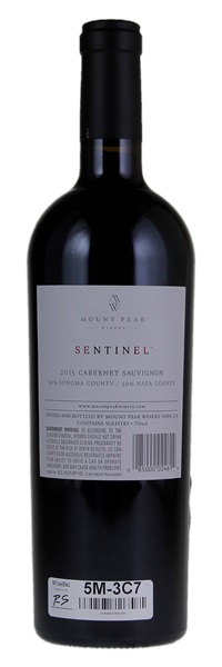 2015 Mount Peak Winery Sentinel Cabernet Sauvignon, 750ml