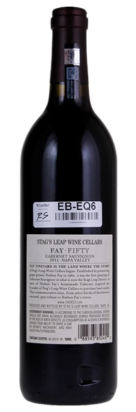 2011 Stag's Leap Wine Cellars Fay Fifty Cabernet Sauvignon, 750ml