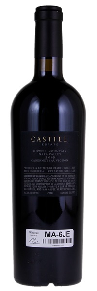 2016 Castiel Estate Cabernet Sauvignon, 750ml