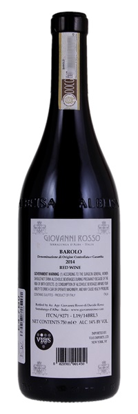 2014 Giovanni Rosso Barolo, 750ml