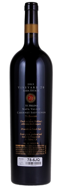 2013 Vineyard 29 Aida Cabernet Sauvignon, 1.5ltr