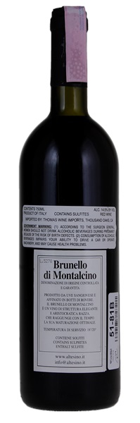 2001 Altesino Brunello di Montalcino Montosoli, 750ml
