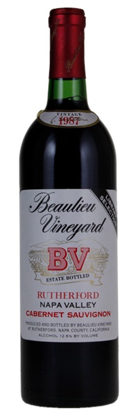 1987 Beaulieu Vineyard Rutherford Library Selection Cabernet Sauvignon, 750ml
