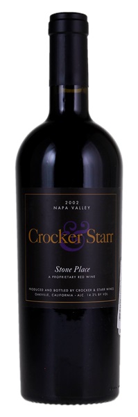2002 Crocker & Starr Stone Place Cuvee, 750ml