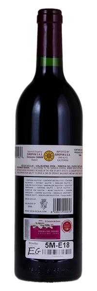 2006 Vega Sicilia Valbuena 5.0, 750ml