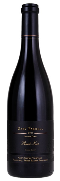 2013 Gary Farrell Gap's Crown Vineyard Clone 667 Three Barrel Selection Pinot Noir, 750ml