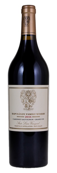 2016 Kapcsandy Family Wines State Lane Vineyard Grand Vin Cabernet Sauvignon, 750ml