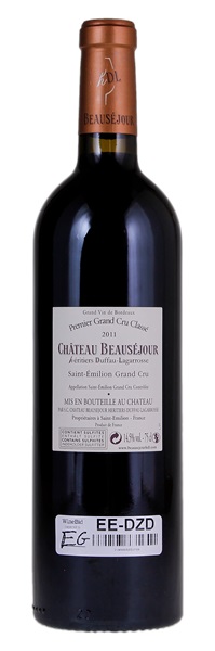 2011 Château Beausejour (Duffau Lagarrosse), 750ml