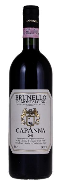 2001 Capanna Brunello di Montalcino, 750ml