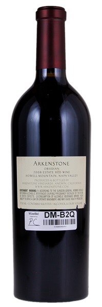 2008 Arkenstone Obsidian, 750ml