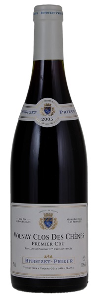 2005 Bitouzet-Prieur Volnay Clos des Chenes, 750ml
