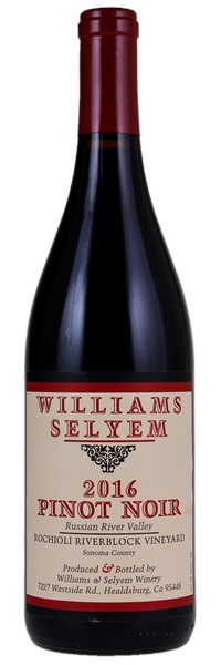 2016 Williams Selyem Rochioli Riverblock Vineyard Pinot Noir, 750ml