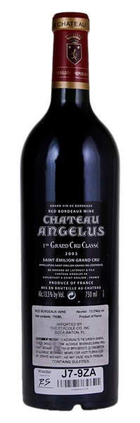 2003 Château Angelus, 750ml