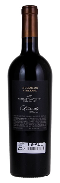 2017 Dakota Shy Melanson Vineyard Cabernet Sauvignon, 750ml