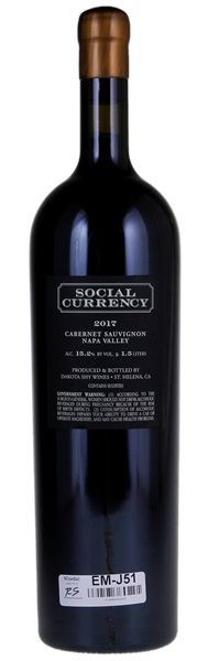 2017 Dakota Shy Social Currency Cabernet Sauvignon, 1.5ltr