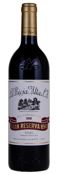2005 La Rioja Alta Gran Reserva 890 Seleccion Especial, 750ml