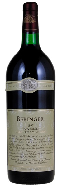 1997 Beringer Private Reserve Cabernet Sauvignon, 1.5ltr