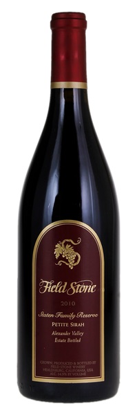 2010 Field Stone Staten Family Reserve Petite Sirah, 750ml