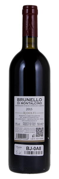 2015 Ridolfi Brunello di Montalcino, 750ml