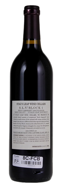 2014 Stag's Leap Wine Cellars S.L.V. Block 1 Cabernet Sauvignon, 750ml