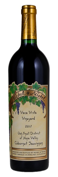 2017 Nickel and Nickel Vaca Vista Vineyard Cabernet Sauvignon, 750ml