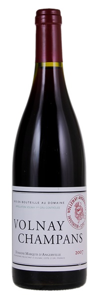 2007 Marquis d'Angerville Volnay Champans, 750ml