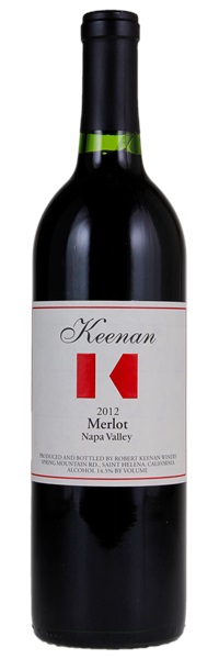 2012 Robert Keenan Winery Merlot, 750ml