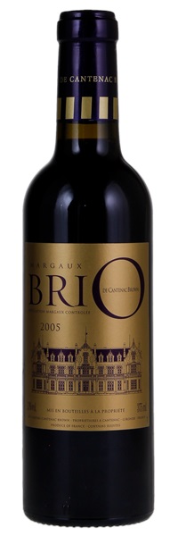 2005 Brio De Cantenac Brown, 375ml