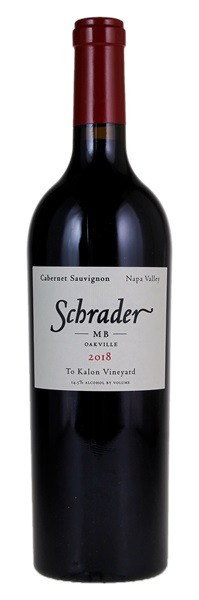 2018 Schrader MB To Kalon Vineyard Cabernet Sauvignon, 750ml