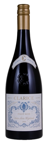 2018 Clarice Wine Company Santa Lucia Highlands Pinot Noir (Screwcap), 750ml