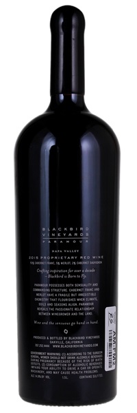 2015 Blackbird Vineyards Paramour, 1.5ltr
