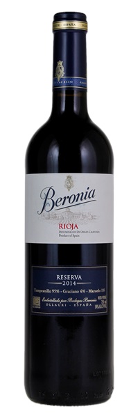 2014 Bodegas Beronia Rioja Reserva, 750ml