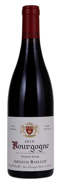 2019 Arnaud Baillot Bourgogne Pinot Noir, 750ml